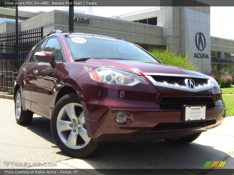 Basque Red Pearl / Taupe 2009 Acura RDX SH-AWD