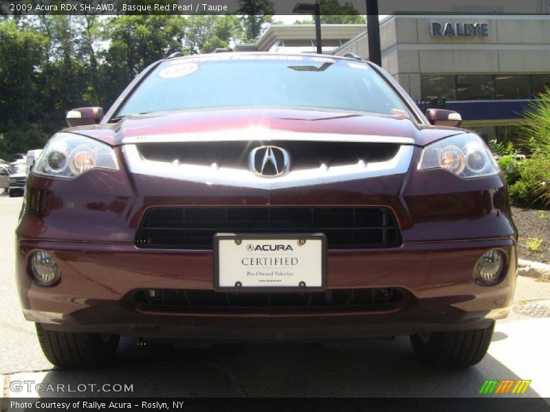 Basque Red Pearl / Taupe 2009 Acura RDX SH-AWD