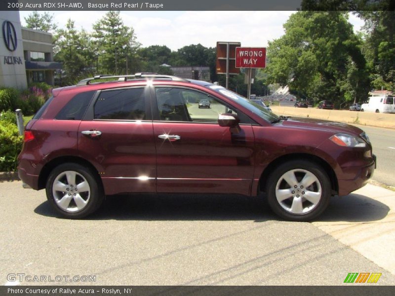 Basque Red Pearl / Taupe 2009 Acura RDX SH-AWD