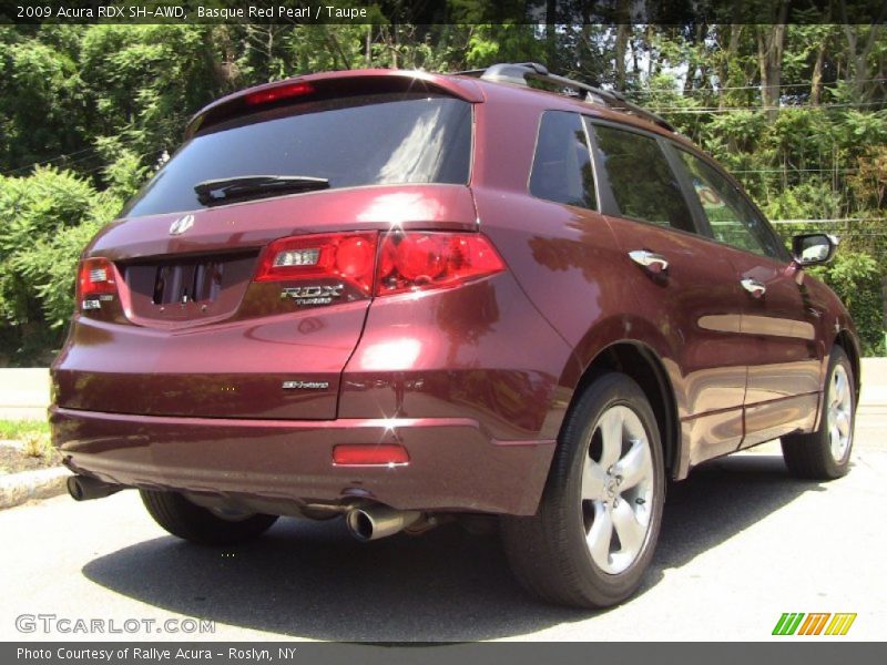 Basque Red Pearl / Taupe 2009 Acura RDX SH-AWD