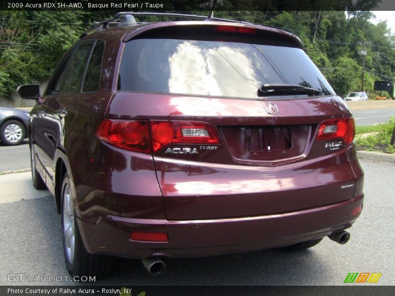 Basque Red Pearl / Taupe 2009 Acura RDX SH-AWD