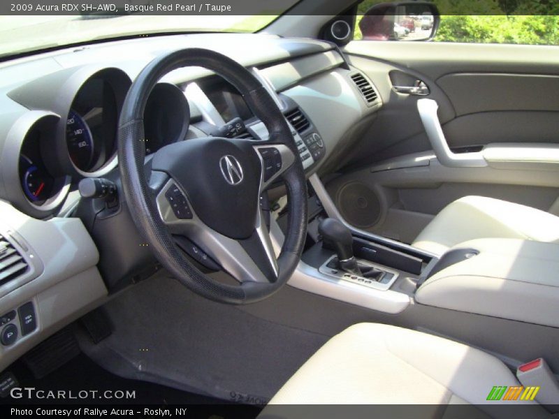 Basque Red Pearl / Taupe 2009 Acura RDX SH-AWD