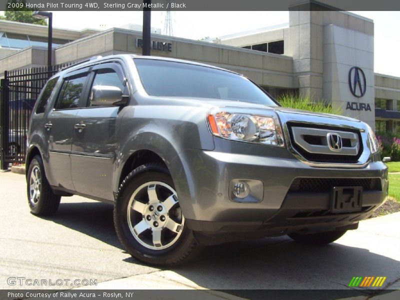 Sterling Gray Metallic / Black 2009 Honda Pilot Touring 4WD
