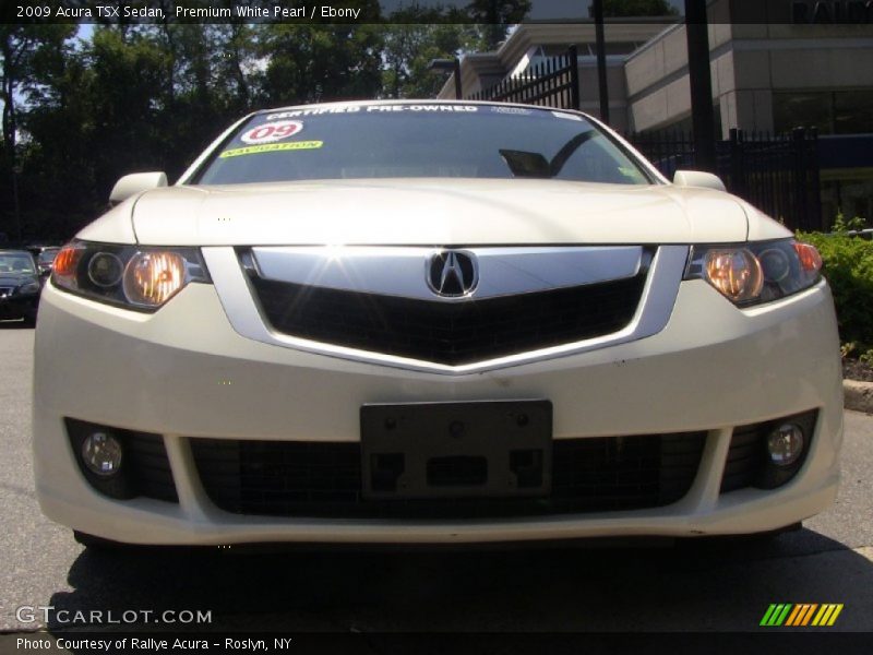 Premium White Pearl / Ebony 2009 Acura TSX Sedan