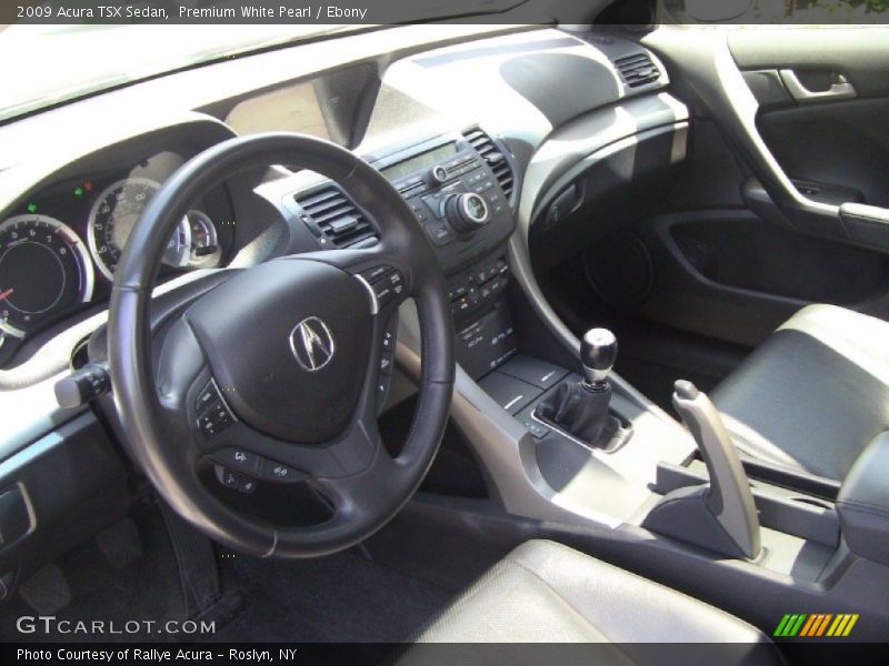 Premium White Pearl / Ebony 2009 Acura TSX Sedan