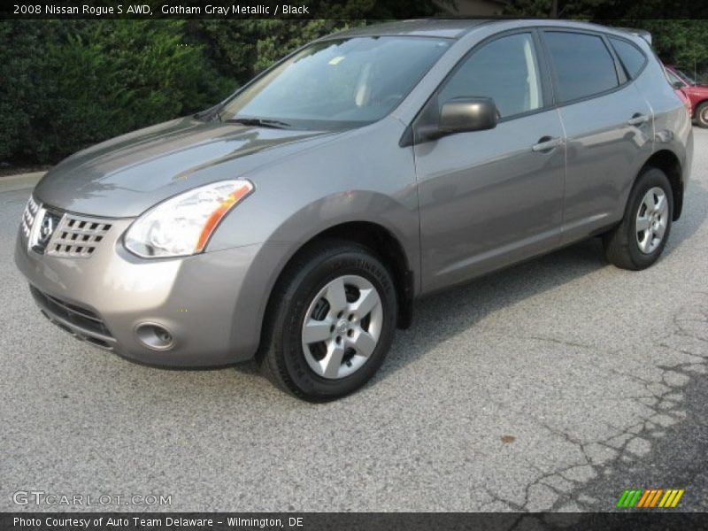 Gotham Gray Metallic / Black 2008 Nissan Rogue S AWD