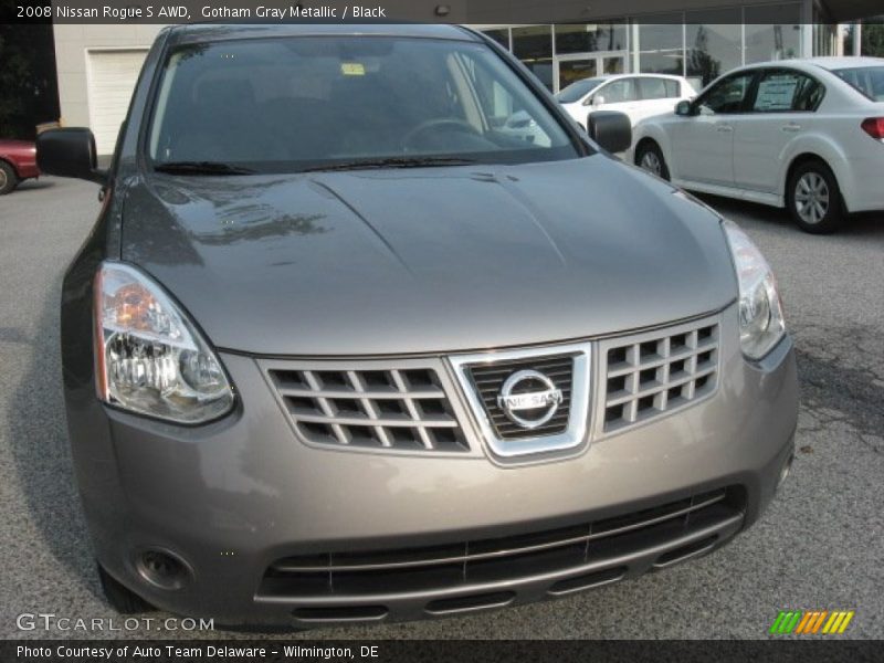 Gotham Gray Metallic / Black 2008 Nissan Rogue S AWD