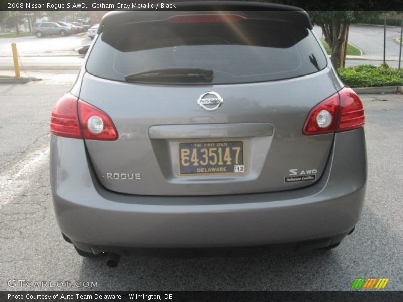 Gotham Gray Metallic / Black 2008 Nissan Rogue S AWD