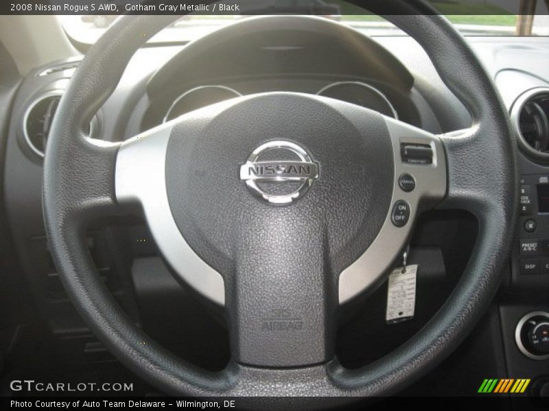 Gotham Gray Metallic / Black 2008 Nissan Rogue S AWD