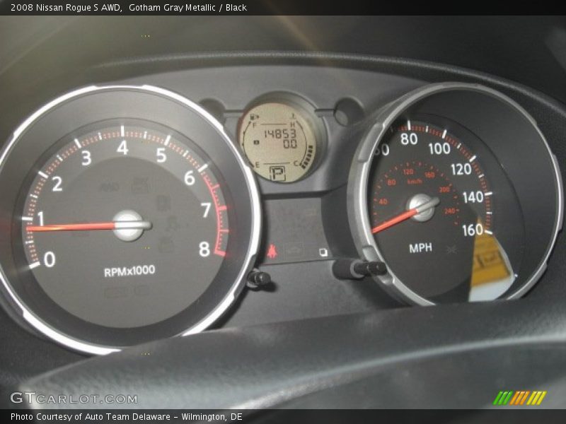 Gotham Gray Metallic / Black 2008 Nissan Rogue S AWD