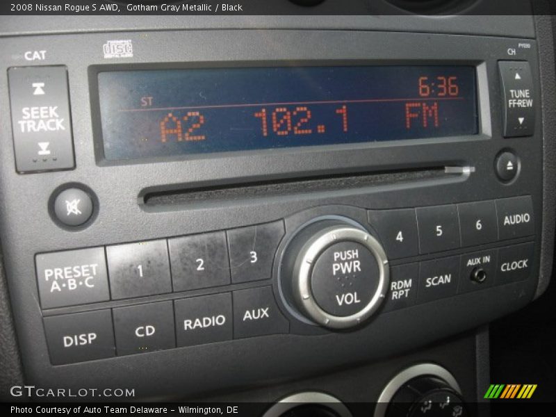 Gotham Gray Metallic / Black 2008 Nissan Rogue S AWD