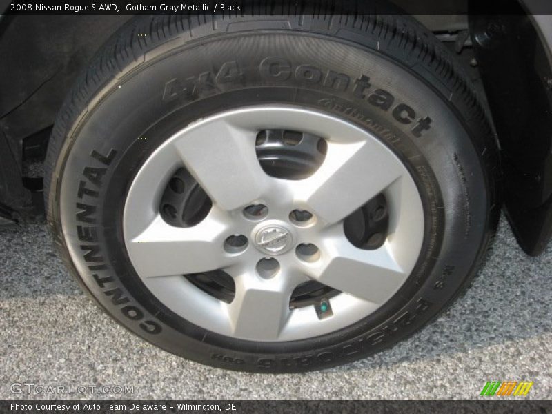 Gotham Gray Metallic / Black 2008 Nissan Rogue S AWD