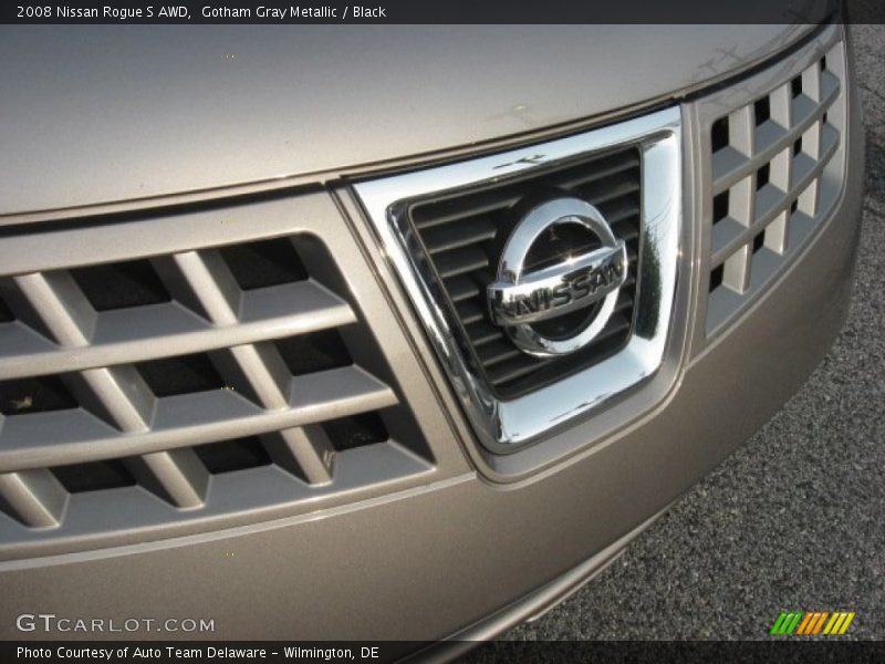 Gotham Gray Metallic / Black 2008 Nissan Rogue S AWD