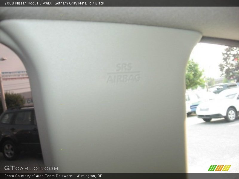 Gotham Gray Metallic / Black 2008 Nissan Rogue S AWD