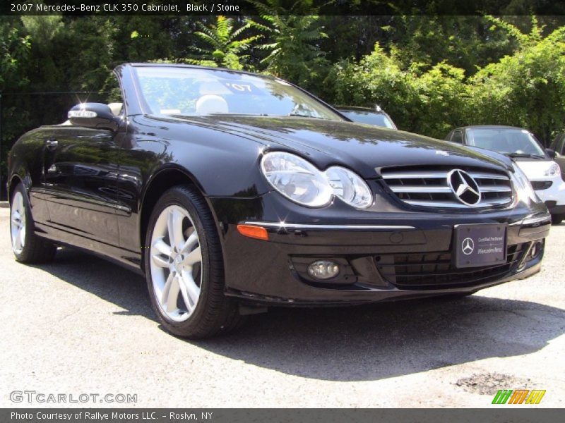 Black / Stone 2007 Mercedes-Benz CLK 350 Cabriolet