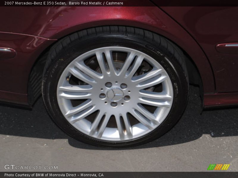 Barolo Red Metallic / Cashmere 2007 Mercedes-Benz E 350 Sedan
