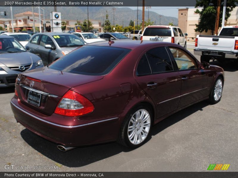 Barolo Red Metallic / Cashmere 2007 Mercedes-Benz E 350 Sedan