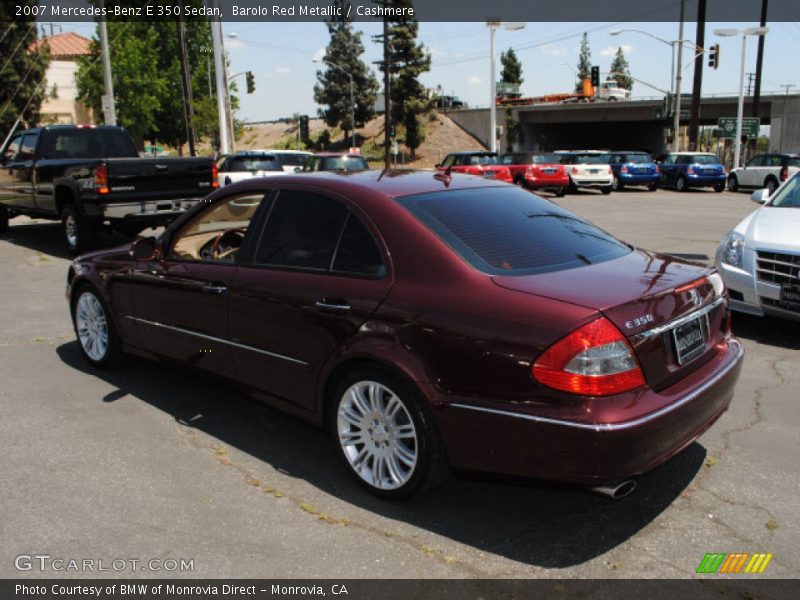 Barolo Red Metallic / Cashmere 2007 Mercedes-Benz E 350 Sedan