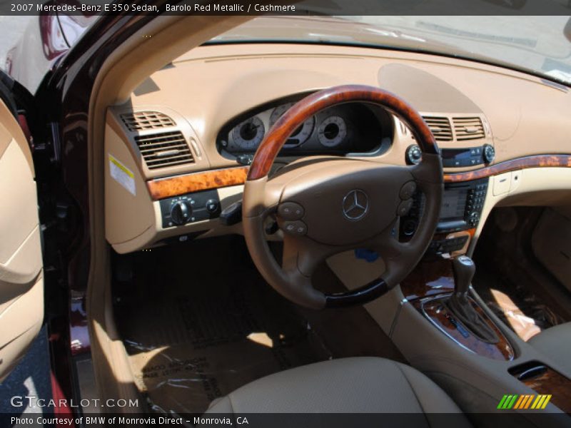 Barolo Red Metallic / Cashmere 2007 Mercedes-Benz E 350 Sedan