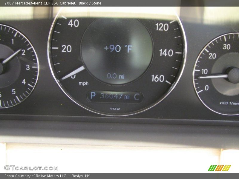 Black / Stone 2007 Mercedes-Benz CLK 350 Cabriolet