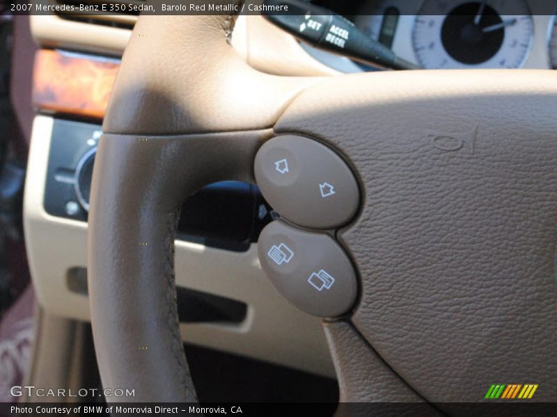 Barolo Red Metallic / Cashmere 2007 Mercedes-Benz E 350 Sedan