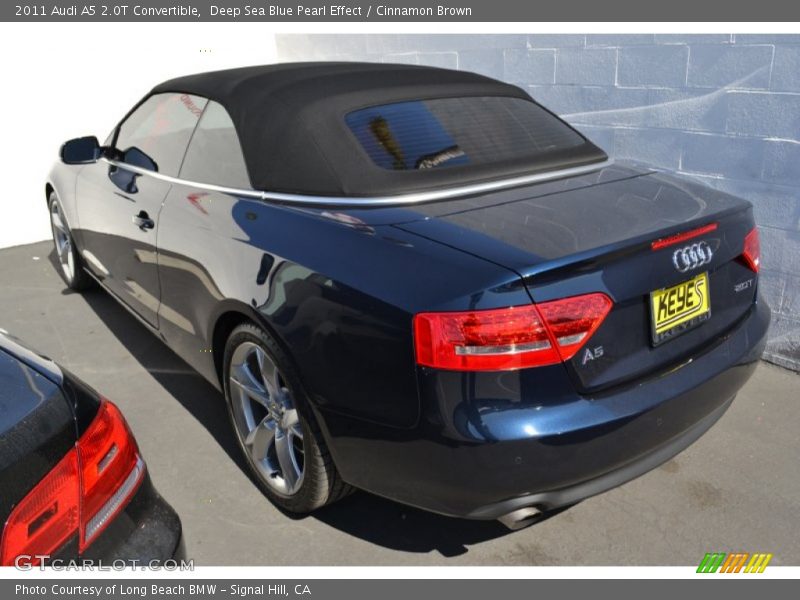 Deep Sea Blue Pearl Effect / Cinnamon Brown 2011 Audi A5 2.0T Convertible