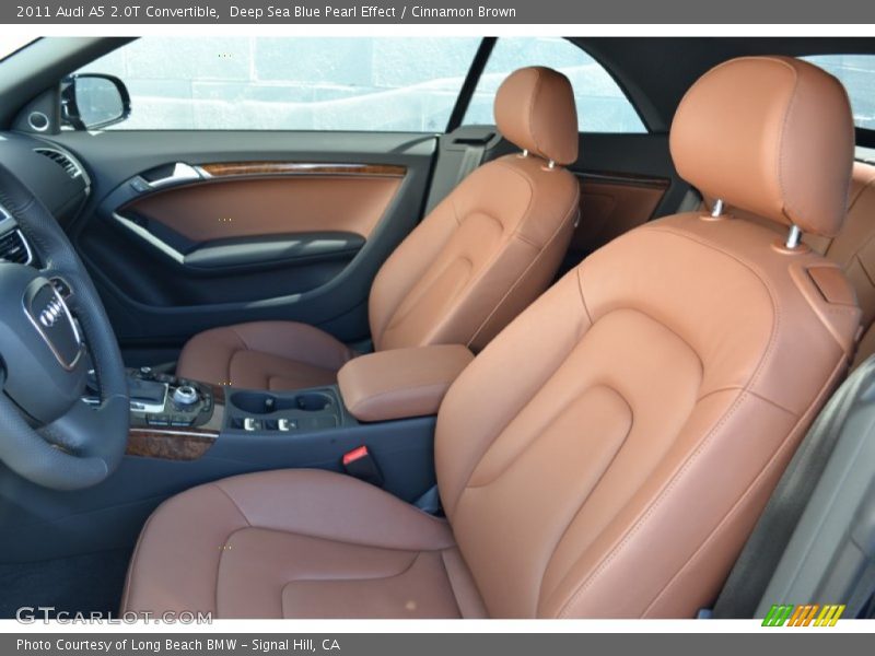 Deep Sea Blue Pearl Effect / Cinnamon Brown 2011 Audi A5 2.0T Convertible