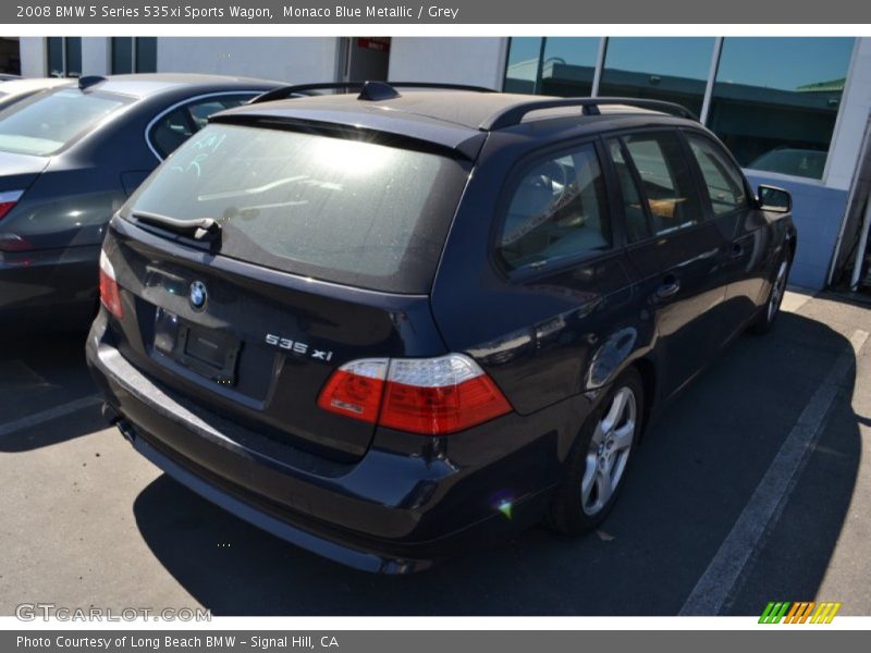 Monaco Blue Metallic / Grey 2008 BMW 5 Series 535xi Sports Wagon