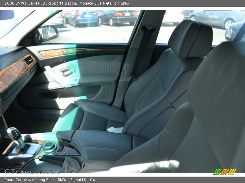 Monaco Blue Metallic / Grey 2008 BMW 5 Series 535xi Sports Wagon