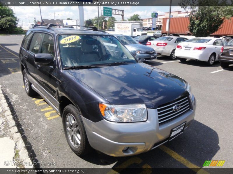 Dark Gray Metallic / Desert Beige 2008 Subaru Forester 2.5 X L.L.Bean Edition