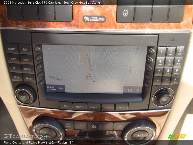 Steel Grey Metallic / Stone 2008 Mercedes-Benz CLK 550 Cabriolet