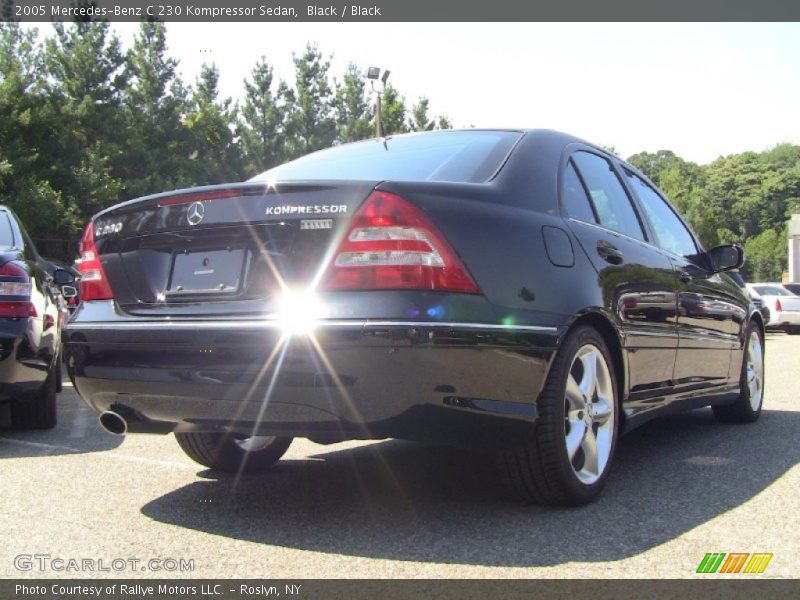 Black / Black 2005 Mercedes-Benz C 230 Kompressor Sedan