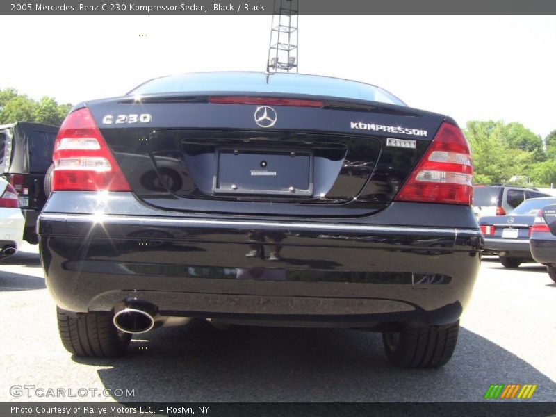 Black / Black 2005 Mercedes-Benz C 230 Kompressor Sedan