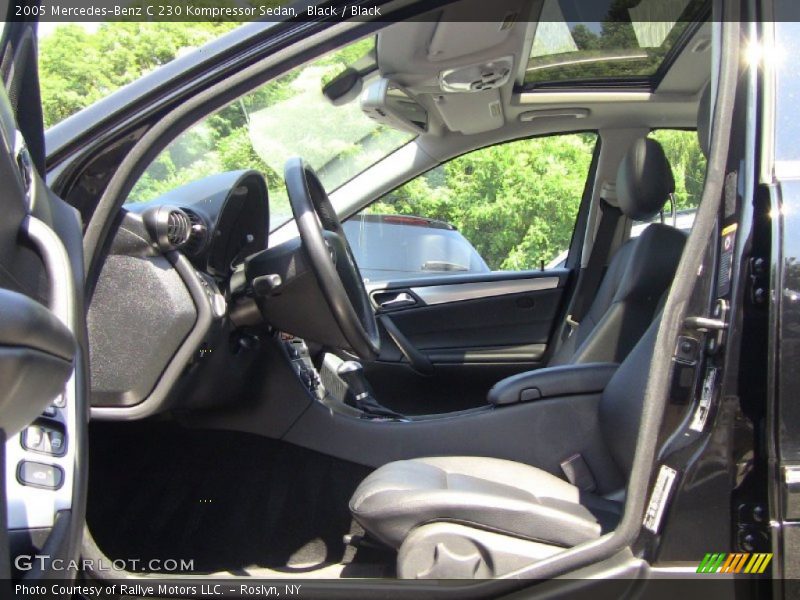Black / Black 2005 Mercedes-Benz C 230 Kompressor Sedan