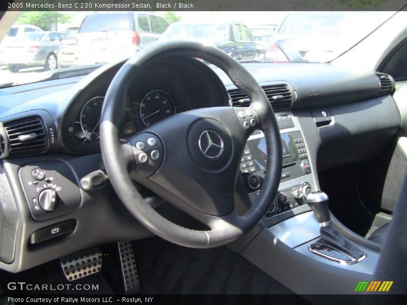 Black / Black 2005 Mercedes-Benz C 230 Kompressor Sedan