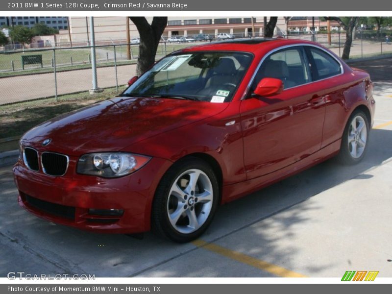 Crimson Red / Savanna Beige 2011 BMW 1 Series 128i Coupe