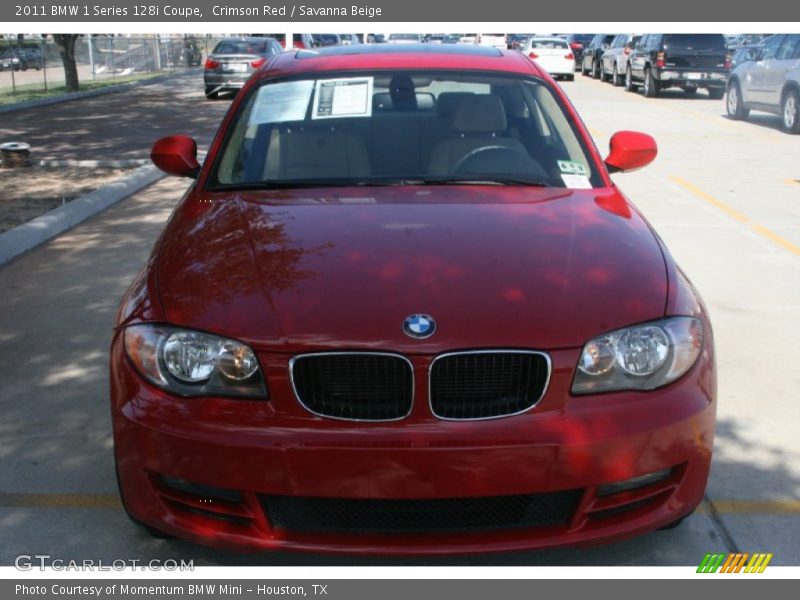 Crimson Red / Savanna Beige 2011 BMW 1 Series 128i Coupe