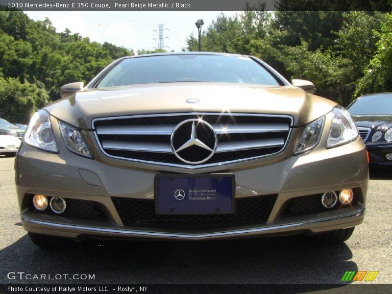 Pearl Beige Metallic / Black 2010 Mercedes-Benz E 350 Coupe