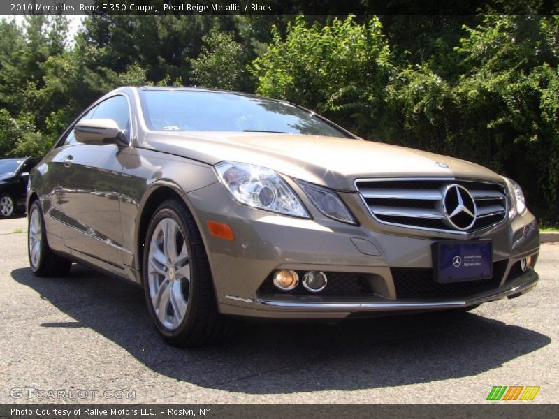 Pearl Beige Metallic / Black 2010 Mercedes-Benz E 350 Coupe