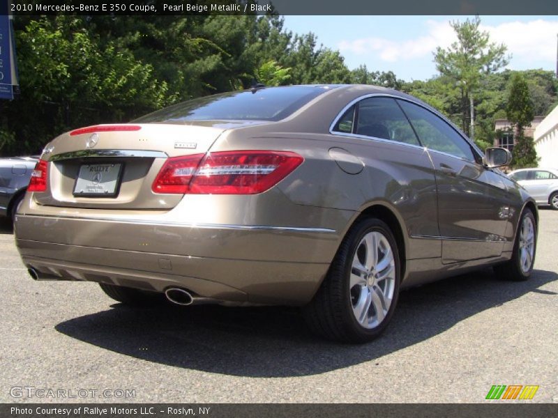 Pearl Beige Metallic / Black 2010 Mercedes-Benz E 350 Coupe