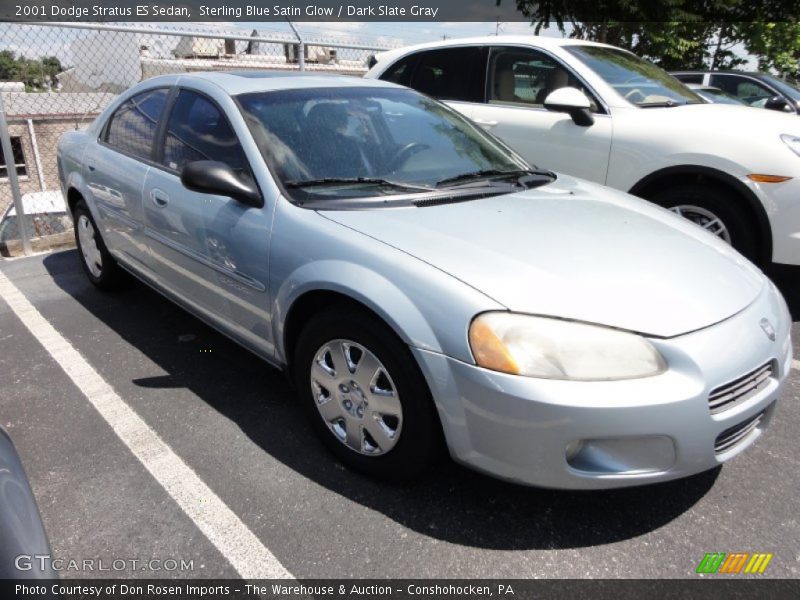 Sterling Blue Satin Glow / Dark Slate Gray 2001 Dodge Stratus ES Sedan
