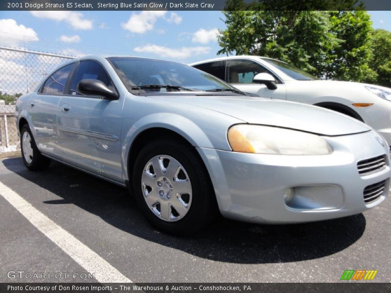 Sterling Blue Satin Glow / Dark Slate Gray 2001 Dodge Stratus ES Sedan