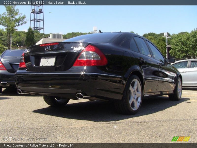 Black / Black 2009 Mercedes-Benz E 350 4Matic Sedan