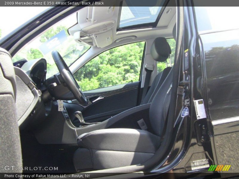 Black / Black 2009 Mercedes-Benz E 350 4Matic Sedan