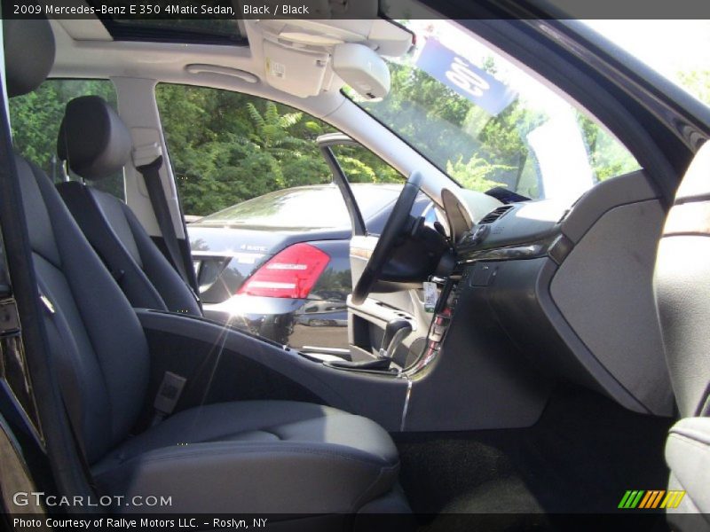 Black / Black 2009 Mercedes-Benz E 350 4Matic Sedan