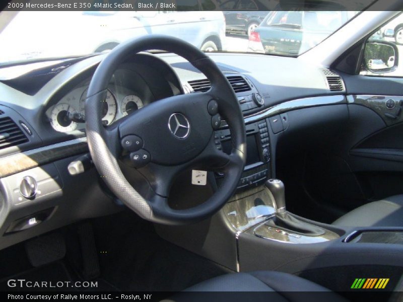 Black / Black 2009 Mercedes-Benz E 350 4Matic Sedan