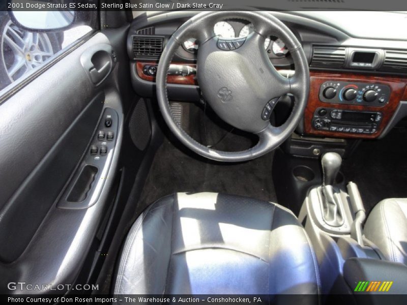 Sterling Blue Satin Glow / Dark Slate Gray 2001 Dodge Stratus ES Sedan