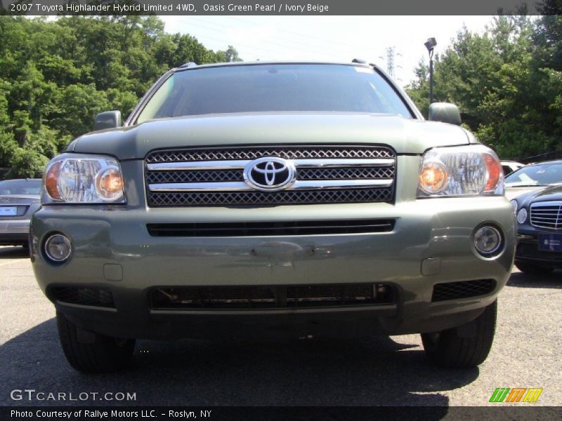 Oasis Green Pearl / Ivory Beige 2007 Toyota Highlander Hybrid Limited 4WD