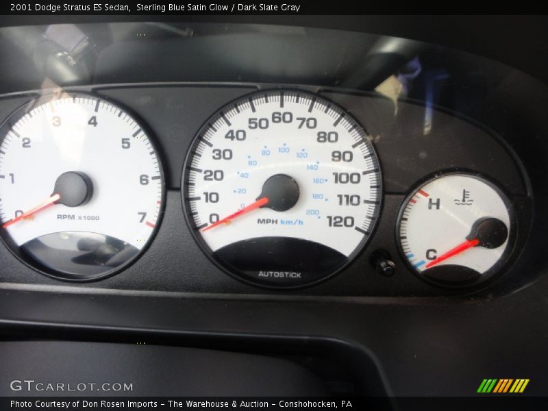 Sterling Blue Satin Glow / Dark Slate Gray 2001 Dodge Stratus ES Sedan