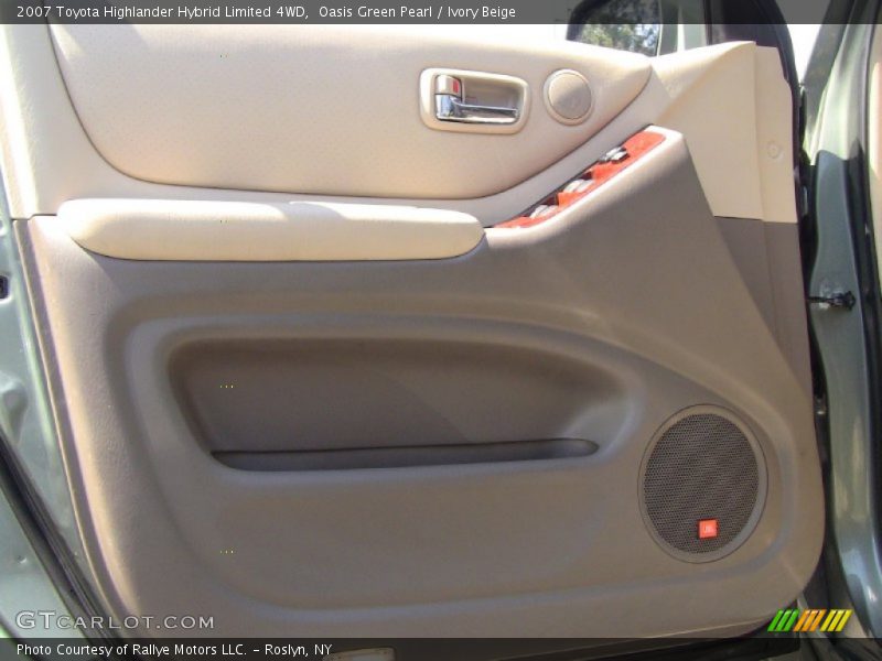 Oasis Green Pearl / Ivory Beige 2007 Toyota Highlander Hybrid Limited 4WD